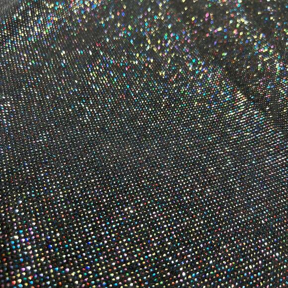 City Triangles One Shoulder Mini Dress Black Multicolor Glitter Womens XL Party - Picture 4 of 11